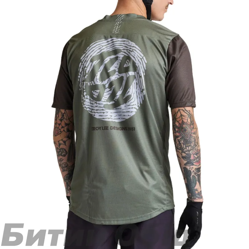 Джерси TLD FLOWLINE SS JERSEY FLIPPED [OLIVE]