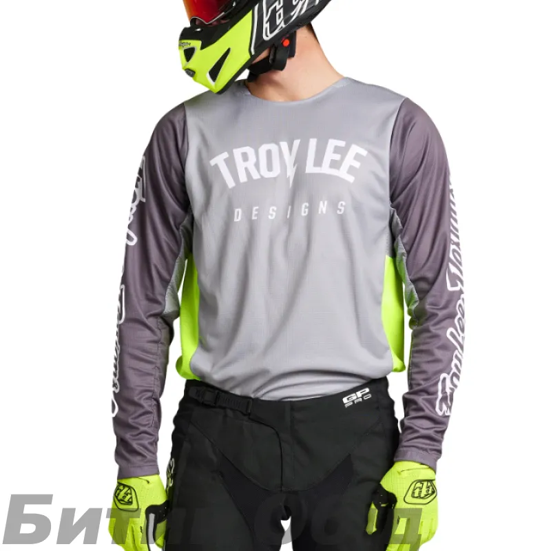 Мото джерсі TLD GP PRO JERSEY BOLTZ [SILVER/GLO GREEN] 