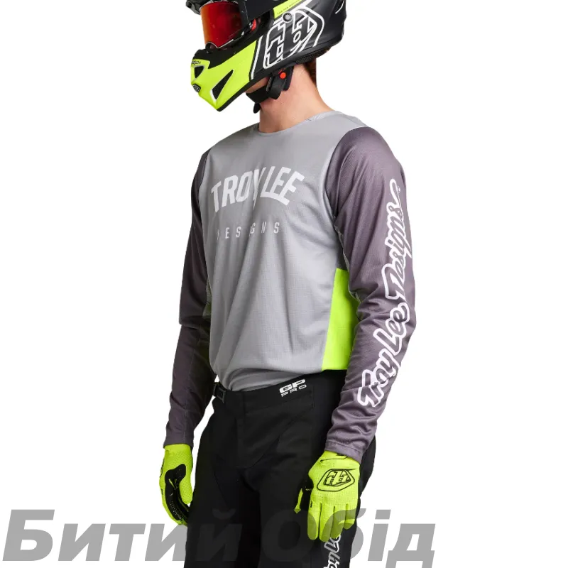 Мото джерсі TLD GP PRO JERSEY BOLTZ [SILVER/GLO GREEN] 