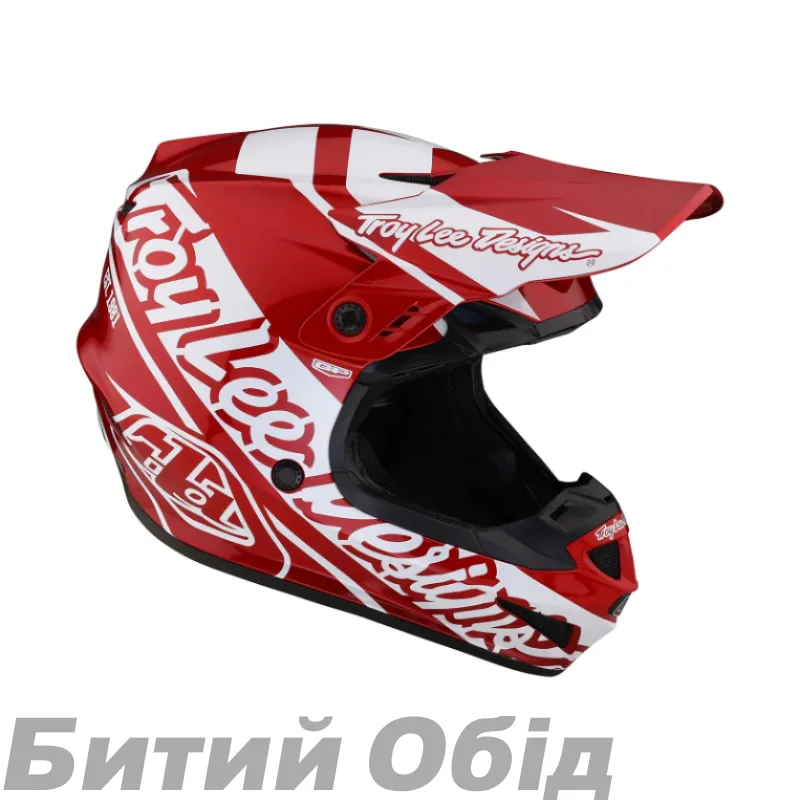 Мотошолом TLD GP HELMET SLICE RED/ WHITE