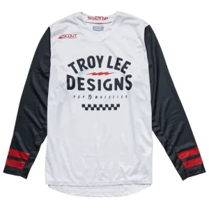 Мото джерсі TLD Scout GP Jersey RIDE ON [CHARCOAL/VINTAGE WHITE] 
