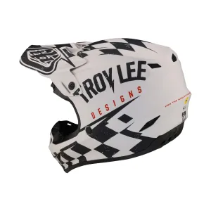 Мотошолом TLD SE4 POLYACRYLITE HELMET RACE SHOP [WHITE/BLACK]