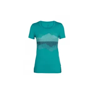 Футболка ICEBREAKER Tech Lite SS Low Crewe WMN Cook Reflected ARCTIC TEAL S (образец)