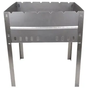 Мангал для шашликів складаний КЕМПИНГ Пікнік BQ-1057, (6-місний), вуглецева сталь