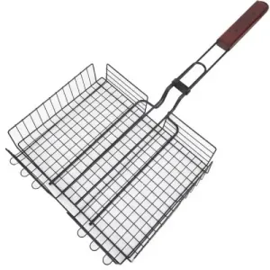 Решітка для гриля подвійна GRILL ME BQ-036 (31х25х6см), з антипригарним покриттям Решітка для гриля подвійна GRILL ME BQ-036 (31х25х6см), з антипригарним покриттям