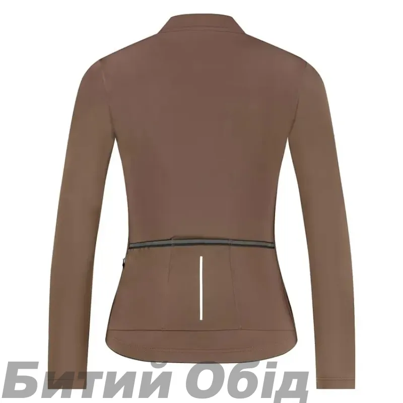 Велоджерсі жіноче Shimano Apice long sleeves утеплене, коричневе