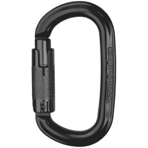 Карабин с муфтой Singing Rock Ozone TWL oval black