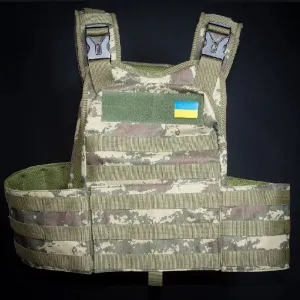 Плитоноска с установкой боковой и кевларовой защиты кордура Ranger Kirasa