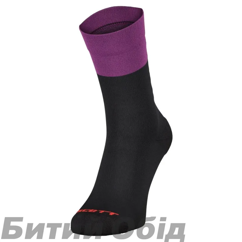 Носки SCOTT BLOCK STRIPE CREW black/vivid purple 