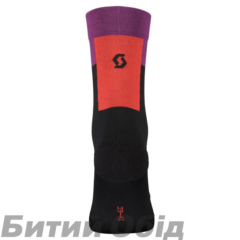 Носки SCOTT BLOCK STRIPE CREW black/vivid purple 