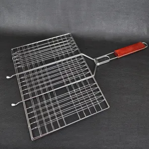 Решетка для гриля двойная GRILL ME BQ031/GRME229 (42x31см), хромированная