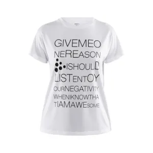 Футболка Craft Eaze SS Logo Mesh Tee Woman white 