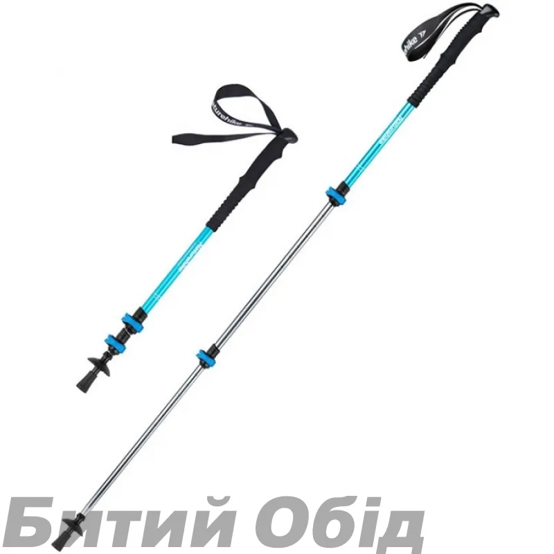 Трекинговая палка 3-сек. Naturehike Men ST 01 6061 AL NH17D001-Z, алюминий