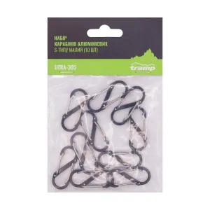 Набор алюминиевых карабинов Tramp S-типу маленький UTRA-305 (10 шт)
