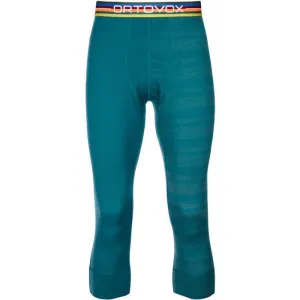 Термоштаны Ortovox 185 ROCK'N'WOOL SHORT PANTS M pacific green бирюзовый