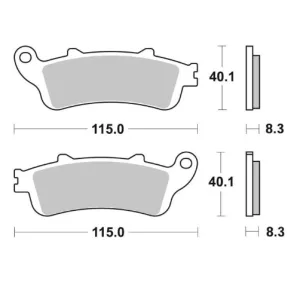 Гальмівні колодки SBS Standard Brake Pads, Ceramic 736HF