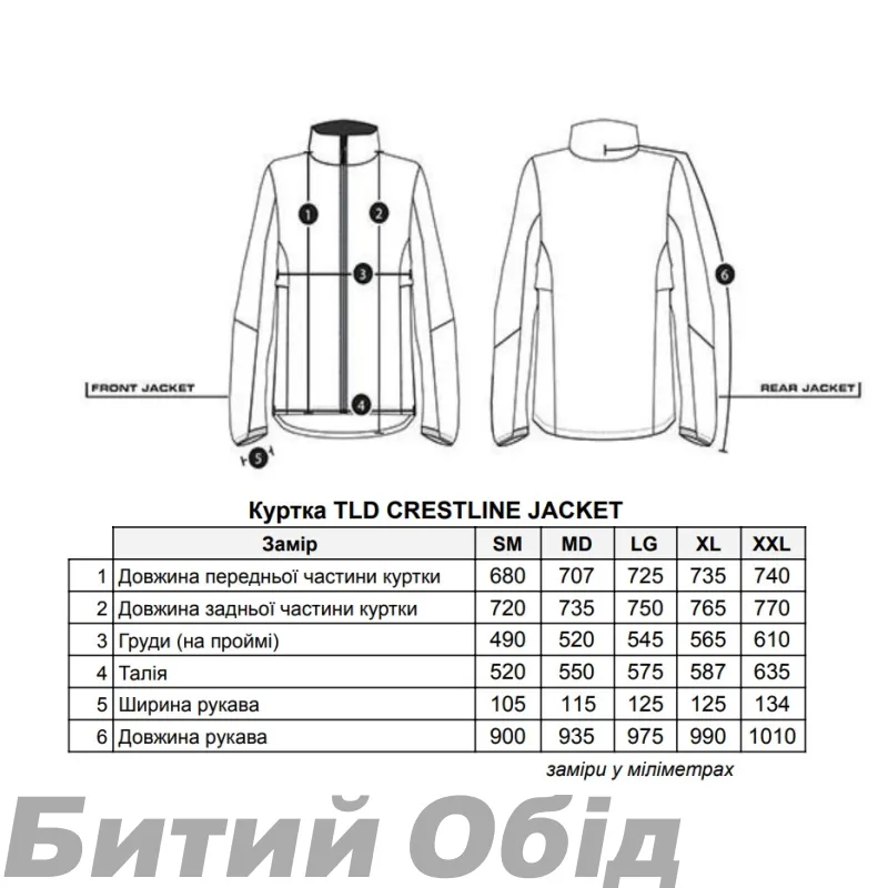 Куртка TLD CRESTLINE JACKET MONO [Olive] LG