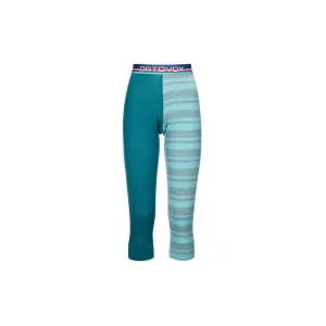 Термоштаны Ortovox 185 ROCK'N'WOOL SHORT PANTS W ice waterfall - S - бирюзовый