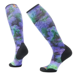 Жіночі термошкарпетки Smartwool Women's Ski Targeted Cushion Electric Lotus Print OTC (Black, M)