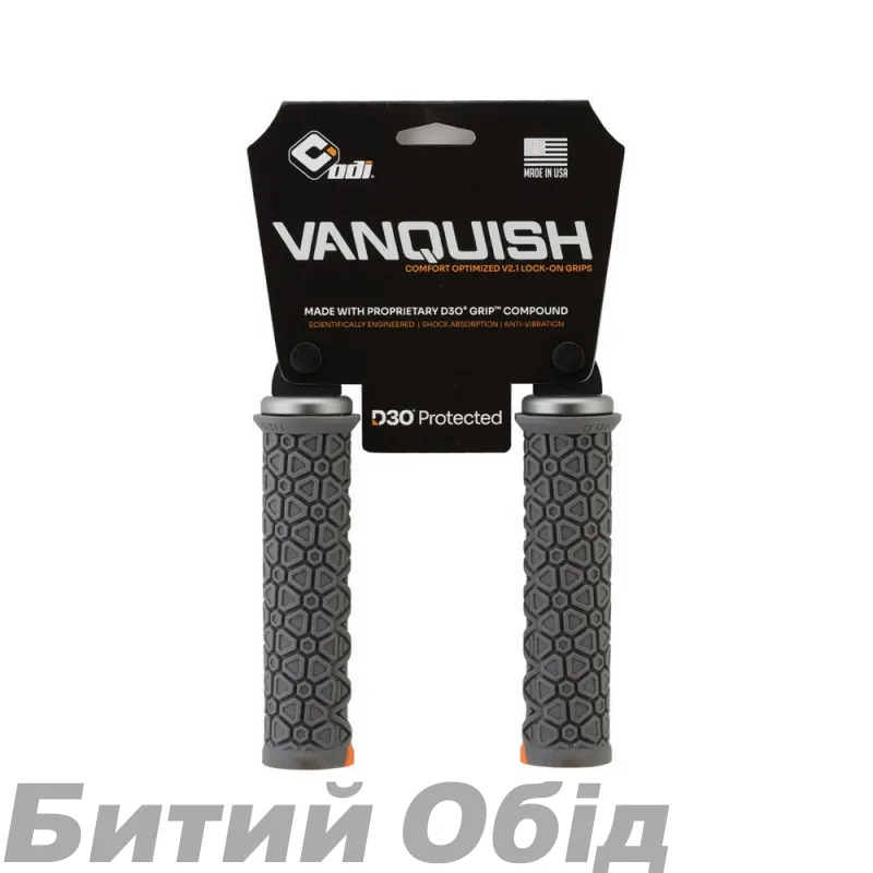 Грипсы ODI Vanquish, v2.1 Lock-On ,MTB , Closed End Graphite