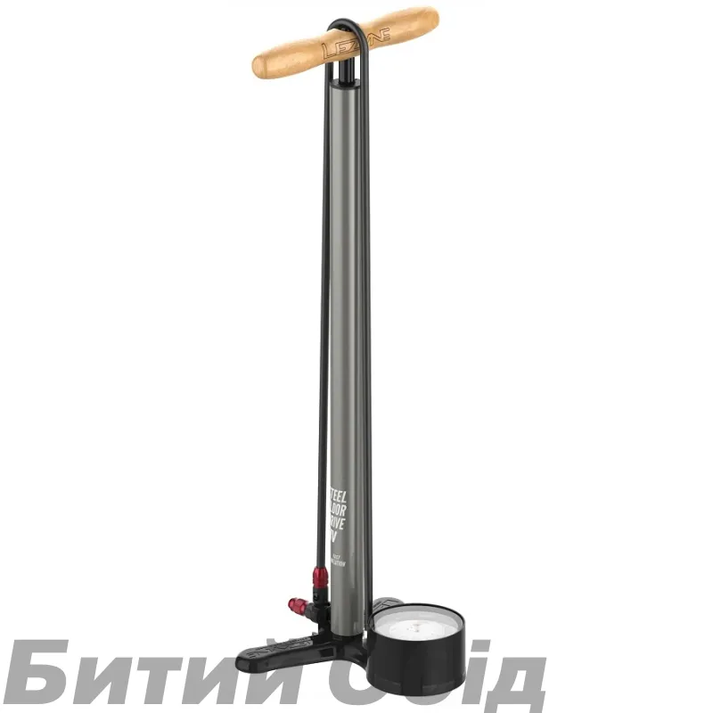 Напольный насос LEZYNE STEEL FLOOR DRIVE HV Манометр 3,5" 100psi Y18