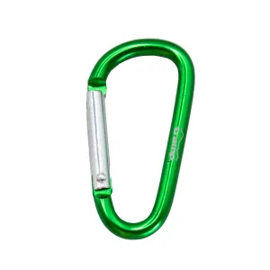 Набір карабінів алюмінієвих сувенірних Tramp 10 шт. 5 см без муфти green UTRA-298