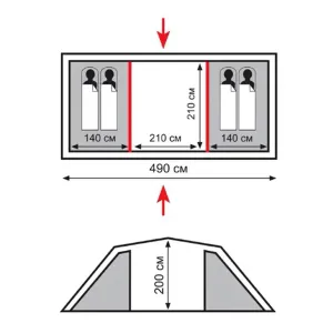 Палатка Totem Hurone 4 (v2) UTTT-025