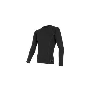 Термофутболка чоловіча Sensor Merino DF LS black 15100021, SM11M-black