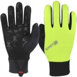 Велоперчатки KinetiXx Logan unisex із пальцями жовті 