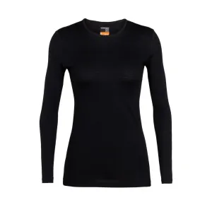 Термофутболка з довгим рукавом ICEBREAKER 200 Oasis LS Crewe WMN BLACK XS