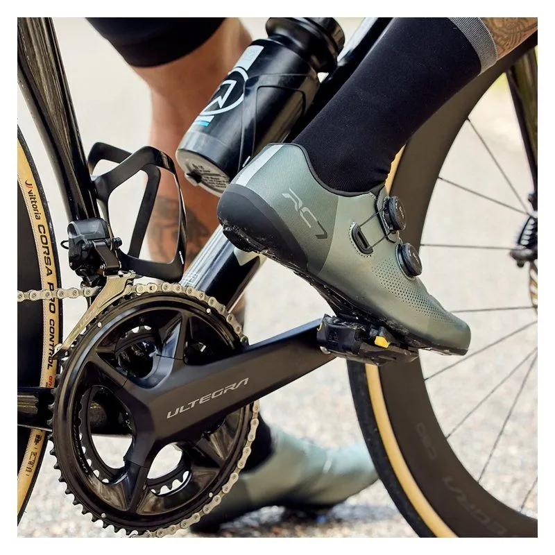 Велообувь Shimano RC703ME серо-зеленая
