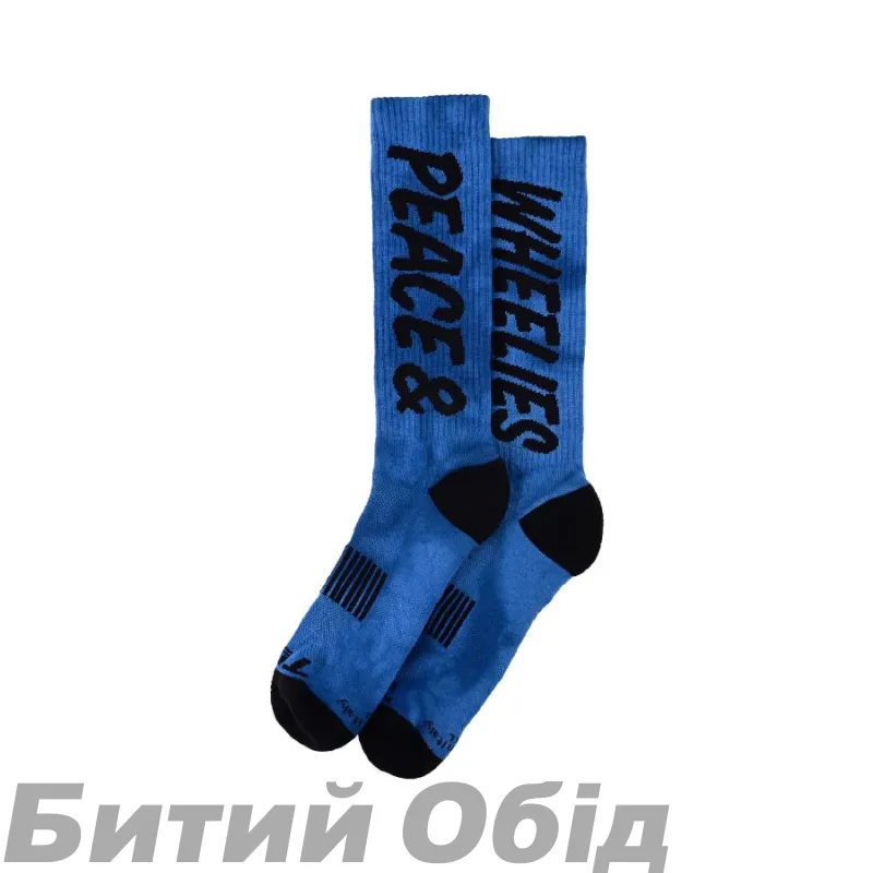 Шкарпетки TLD MENS PERFORMANCE SOCKS; PEACE & WHEELIES [COBALT]