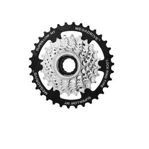 Тріскачка інд. SUN RACE M4S 7S, 13-34T, Zinc+Black