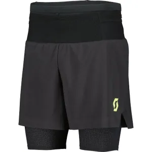 Шорты для бега SCOTT HYBRID RC RUN black/yellow 
