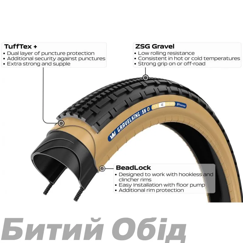Покришка Panaracer GRAVELKING SK+, 700
