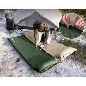 Коврик самонадувающийся одноместный с подушкой Naturehike CNK2450WS020, 100 мм