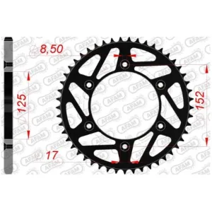 Звезда AFAM 520 K-Steel Chainwheel - Beta [Black]