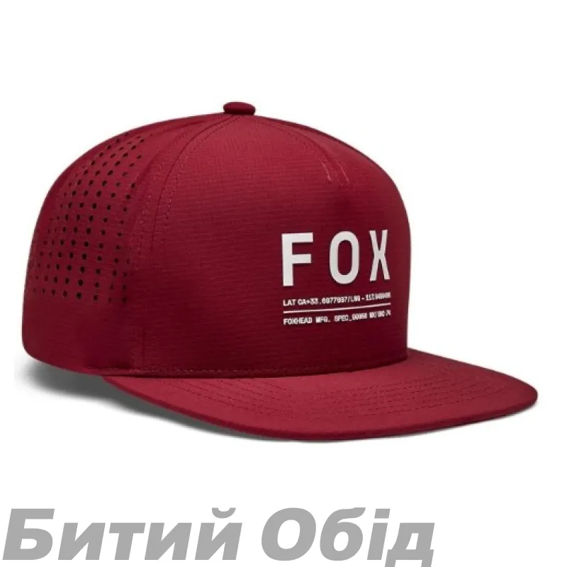 Кепка FOX NON STOP TECH SnapBack Hat, One Size