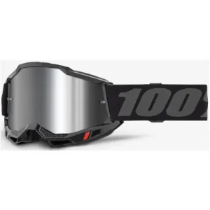 Детские очки 100% ACCURI 2 Youth Goggle [Black], Mirror Silver Lens