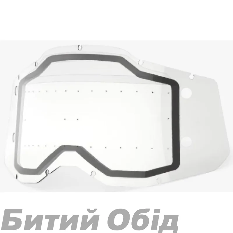 Лінза 100% RC2/AC2/ST2 FORECAST Dual Lens [Clear], Roll-Off