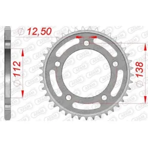 Звезда AFAM 520 Steel Chainwheel - Honda [Black]