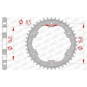 Звезда AFAM 525 Steel Chainwheel - BMW [Silver], 41z