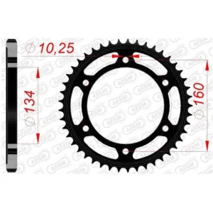 Звезда AFAM 525 Steel Chainwheel - Honda [Black], 42z