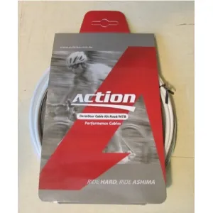 Набор оплеток и тросов Ashima Action [White], Brake Ø1.5 mm