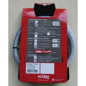 Набор оплеток и тросов Ashima Action [Blue], Gear Ø1.2 mm