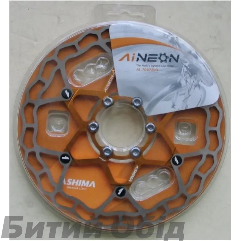 Гальмівний диск Ashima AiNeon 160mm [Gold]