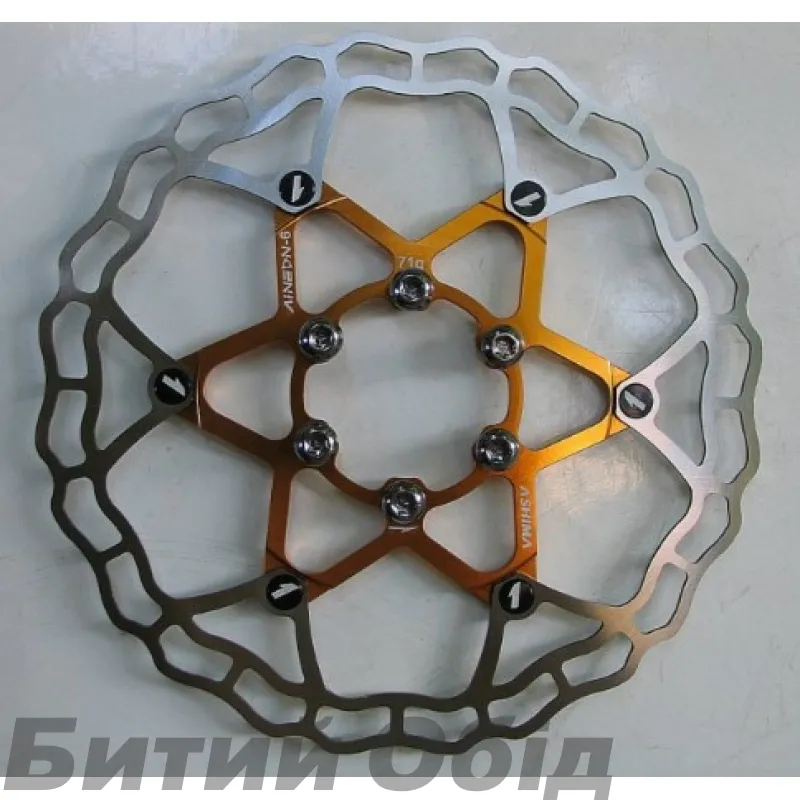 Гальмівний диск Ashima AiNeon 160mm [Gold]