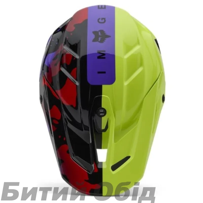 Шлем FOX V3 HELMET - THROTTLE [Flo Yellow]