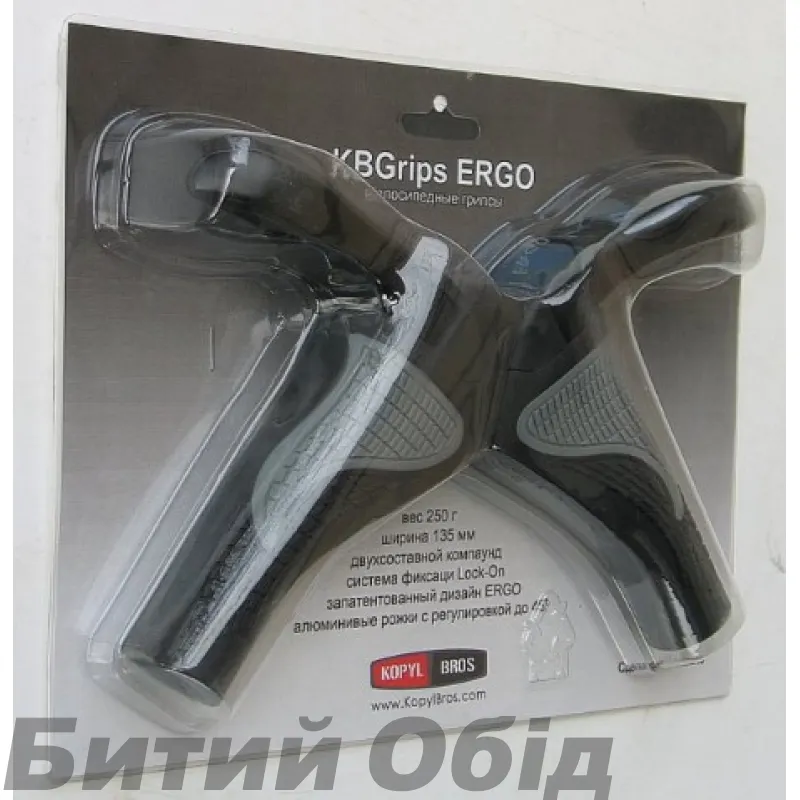 Гріпси KBG MTB Grips - ERGO [Black], Medium