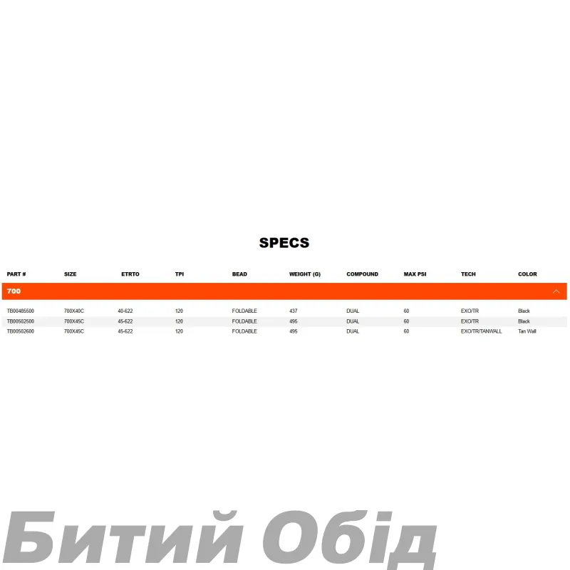 Покришка MAXXIS REAVER 700 Foldable